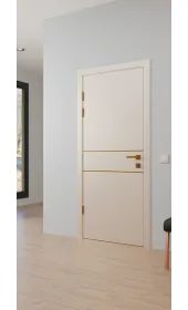 Міжкімнатні фарбовані двері «Techno-67f-painted-gold molding»‎ Фаворит
