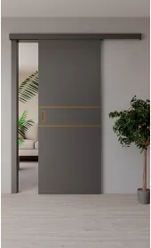 «Techno-67f-slider-gold molding» колір Антрацит «Techno-67f-slider-gold molding» колір Антрацит
