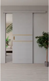 «Techno-67f-slider-gold molding» цвет Бетон Кремовый «Techno-67f-slider-gold molding» цвет Бетон Кремовый