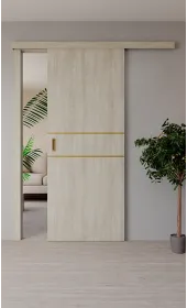 «Techno-67f-slider-gold molding» цвет Дуб Пасадена «Techno-67f-slider-gold molding» цвет Дуб Пасадена