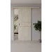 Межкомнатная полуторная дверь «Techno-67f-slider-gold molding» цвет Дуб Пасадена