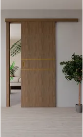 «Techno-67f-slider-gold molding» цвет Дуб Портовый «Techno-67f-slider-gold molding» цвет Дуб Портовый