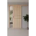 Межкомнатная полуторная дверь «Techno-67f-slider-gold molding» цвет Дуб Сонома