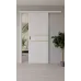 Межкомнатная полуторная дверь «Techno-67f-slider-gold molding» цвет Сосна Прованc