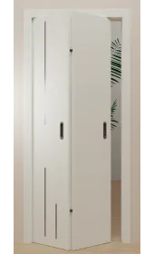 Двері-книжка «Techno-68f» колір Білий Супермат