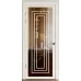 Межкомнатная дверь с зеркалом «Techno-92-mirror bronze» цвет Белый Супермат