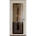 Межкомнатная дверь с зеркалом «Techno-92-mirror bronze» цвет Дуб Белый