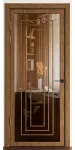 Міжкімнатні двері з дзеркалом «Techno-92-mirror bronze»‎ Фаворит