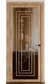 «Techno-92-mirror bronze» цвет Дуб Янтарный «Techno-92-mirror bronze» цвет Дуб Янтарный