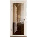 Межкомнатная дверь с зеркалом «Techno-92-mirror bronze» цвет Крафт Белый