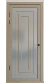 Межкомнатная дверь с зеркалом «Techno-92-mirror grafit satyn» Фаворит