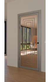 «Techno-92-painted mirror bronze » цвет серый