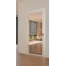 Межкомнатная крашенная дверь с зеркалом «Techno-92-painted mirror bronze » цвет белый