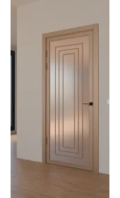 Межкомнатная крашеная дверь с зеркалом «Techno-92-painted mirror bronze satyn» Фаворит