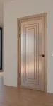 Межкомнатная крашеная дверь с зеркалом «Techno-92-painted mirror bronze satyn» Фаворит