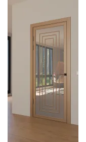 «Techno-92-painted mirror grafit» колір сіро-бежевий