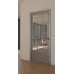 Межкомнатная крашенная дверь с зеркалом «Techno-92-painted mirror grafit» цвет серый