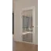 Межкомнатная крашенная дверь с зеркалом «Techno-92-painted mirror grafit» цвет белый