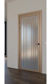 «Techno-92-painted mirror grafit satyn» колір сіро-бежевий