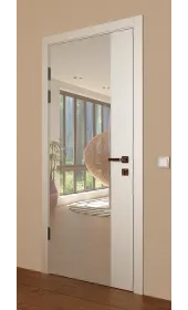 «Techno-93-painted mirror milk» цвет белый