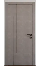 Межкомнатная дверь «Techno-96»‎ цвет бетон кремовый