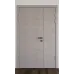 Міжкімнатні полуторні двері «Techno-96-half» колір бетон кремовий
