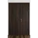 Міжкімнатні полуторні двері «Techno-96-half» колір горіх морений темний