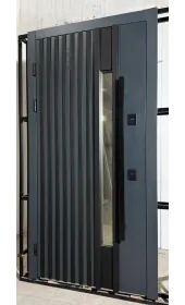 Загальний вигляд дверей Техас Фанера Сіра