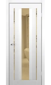 Межкомнатные Двери AL-02 Super Pet White Bronze Korfad