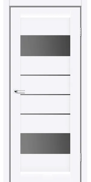 Міжкімнатні двері Arona білі скло сірий графіт Leador Міжкімнатні двері Arona білі скло сірий графіт Leador