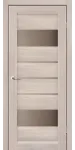 Міжкімнатні двері Arona монблан скло сатин бронза Leador