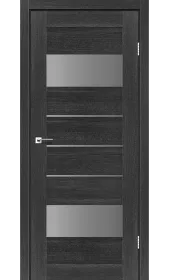 Міжкімнатні двері Arona дуб саксонський скло сірий графіт Leador