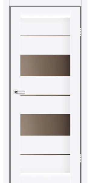 Межкомнатная дверь Canneli белая стекло бронза Leador Межкомнатная дверь Canneli белая стекло бронза Leador