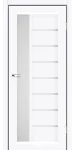 Міжкімнатні двері Lorenza білі скло сатин Leador