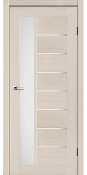 Міжкімнатні двері Lorenza дуб латте скло сатин білий Leador Міжкімнатні двері Lorenza дуб латте скло сатин білий Leador