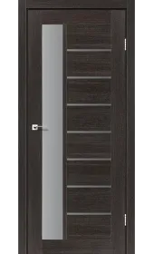 Міжкімнатні двері Lorenza дуб саксонський скло сірий графіт Leador