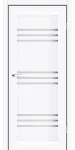 Міжкімнатні двері Sovana білі скло сатин Leador