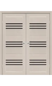 Міжкімнатні подвійні двері Sovana BLK Leador