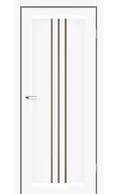 Межкомнатная дверь Verona белая стекло бронза Leador