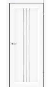 Межкомнатная дверь Verona белая стекло сатин Leador