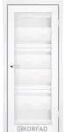 Міжкімнатні двері FL-04 сатин білий Korfad