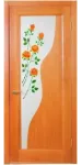 Міжкімнатні двері Рустикаль Модерн 1 ПЗ троянди