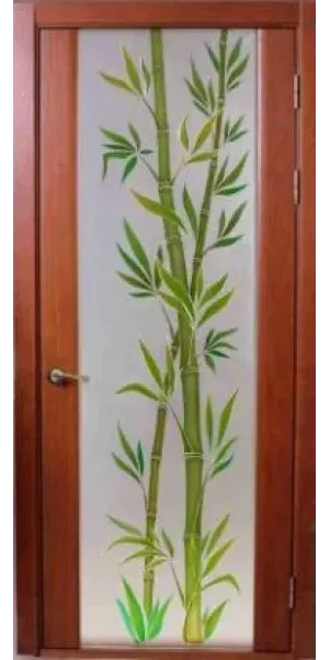 Двері С21 Бамбук остекленное Рустикаль Двері С21 Бамбук остекленное Рустикаль