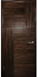 Двері Маркетри 2 ПГ Инкрустация, эбен крупноструктурный Woodok