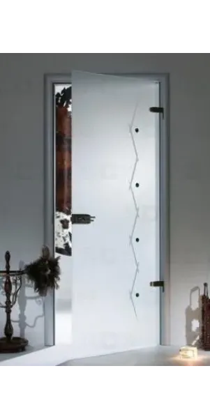 Міжкімнатні двері Sklo Glass Флора (1 сатин) Міжкімнатні двері Sklo Glass Флора (1 сатин)