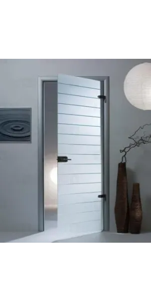 Міжкімнатні двері Sklo Glass Штрих-код (1 сатин) Міжкімнатні двері Sklo Glass Штрих-код (1 сатин)