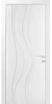 Двері Волны ПГ белая эмаль (фрезеровка) Woodok