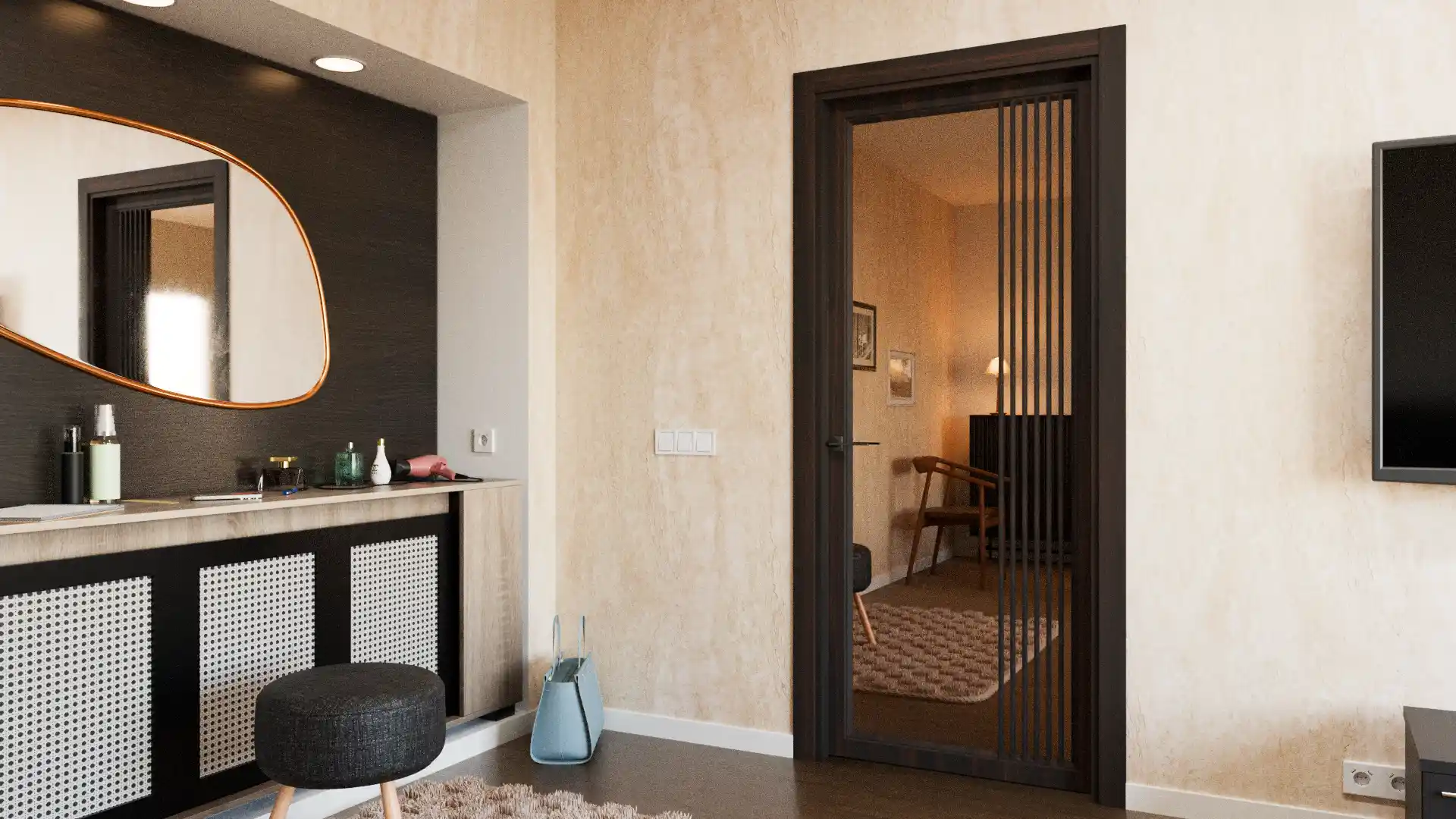 Пример интерьера Modern-72-mirror bronze