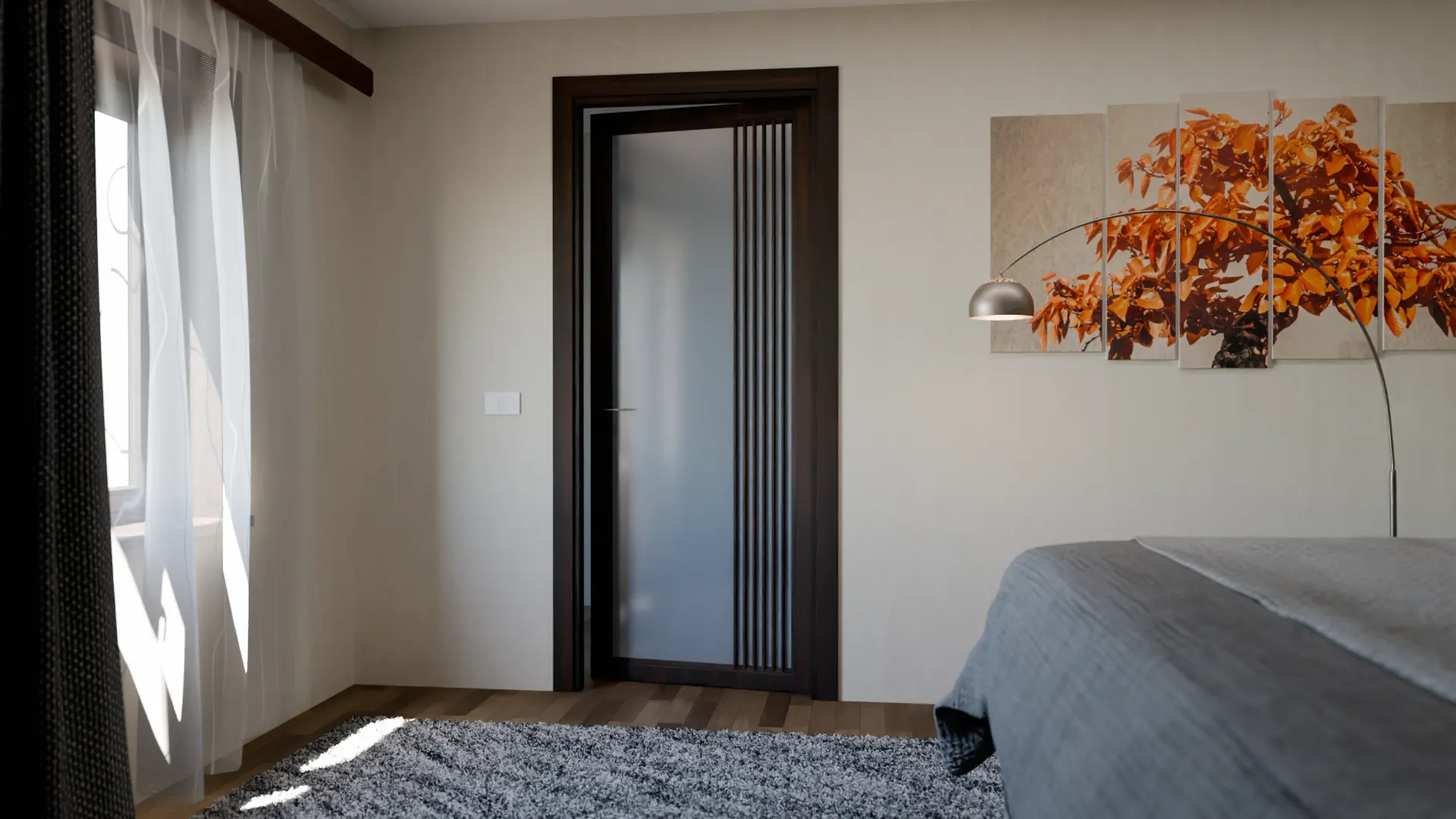 Пример интерьера Modern-72-mirror grafit satyn