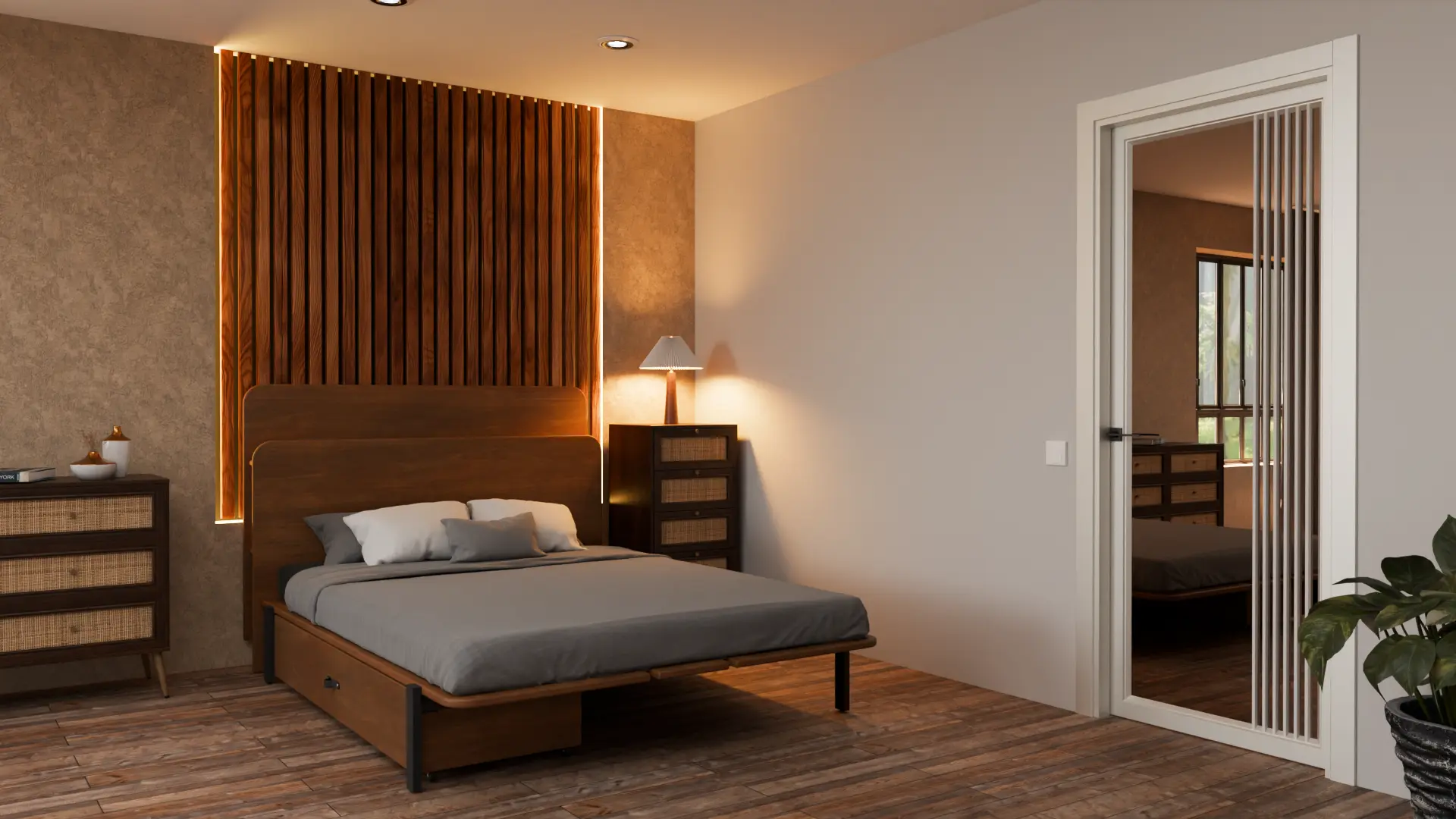 Приклад інтер'єру Modern-72-painted mirror bronze